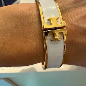 Tory Burch Gold and White Women's Bracelet